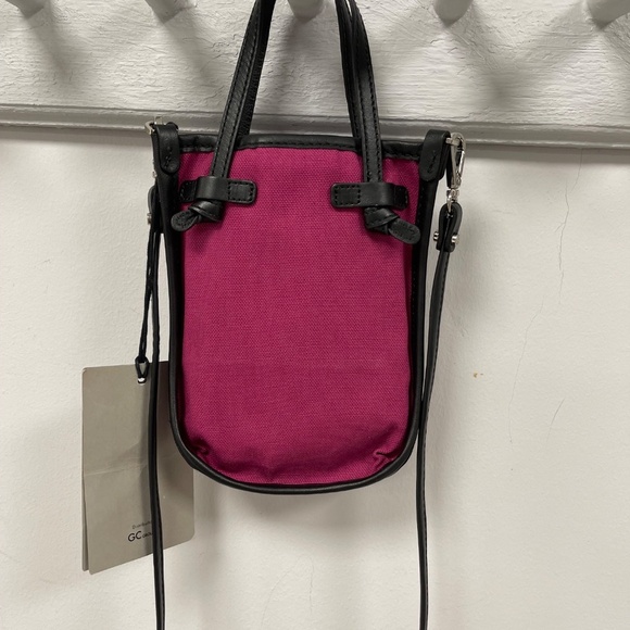 Gianni Chiarini Marcella Phone Crossbody Bag w/ Leather Trim - Pink -NWT - Picture 3 of 8